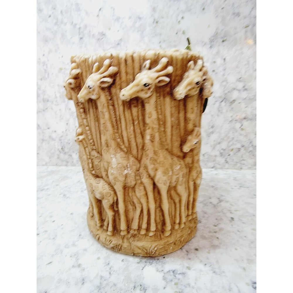 FLICKERS Lava Giraffe Pillar Candle Vintage Animal Spirits Hancrafted NOS‎ NEW